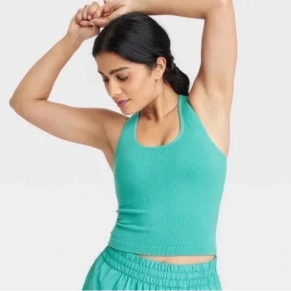 All in Motion Ribbed Racerback Tank Top